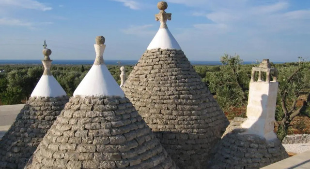 Вилла Villa 4 trulli, sea view, vista mare, isolata