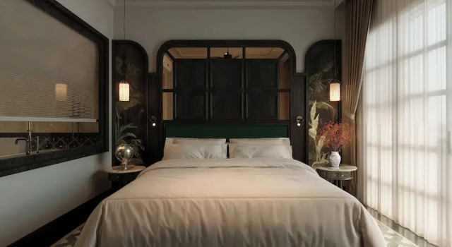 Двухместный номер Deluxe с балконом и с видом на бассейн LHeritage Riverside Hoi An
