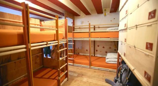 Кровать в общем номере (женский номер) c 1 комнатой с балконом Yadoya Guest House Orange - Hostel