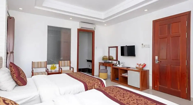 Двухместный номер Airport Saigon Hotel - Gần ẩm thực đêm chợ Phạm Văn Hai