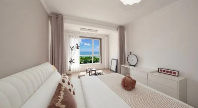Люкс QingDaoHangyuexuan Seaview Apartment (Qingdao Golden Beach)
