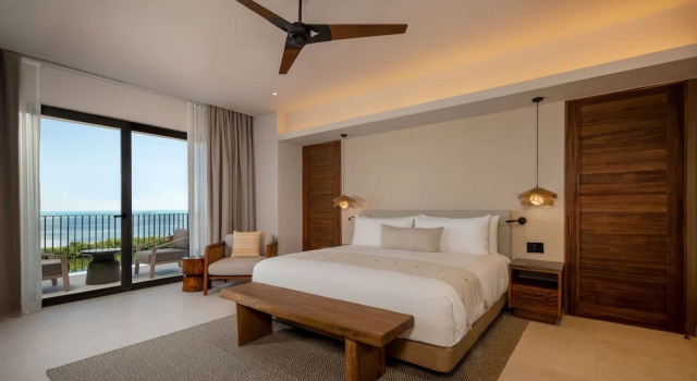 Двухместный номер Standard с балконом и oceanfront Grand Hyatt Cancun Beach Resort
