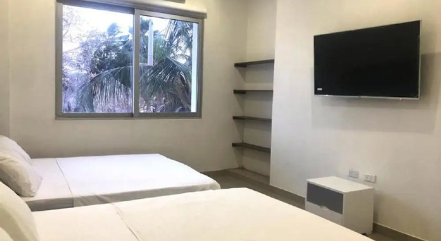 6mb-1 Mansion In Cartagena On The Beach With Air Conditioning And Wifi