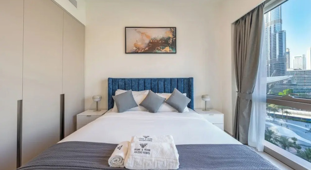 Luxury Stay with Burj views, Забронировать Апартаменты/квартира Дубай Эмират Дубай, рядом с Дубайский аквариум