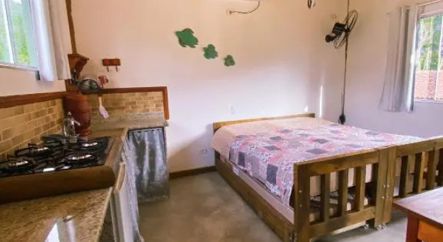 Suíte com cozinha próxima a Trindade Paraty Flats Roots