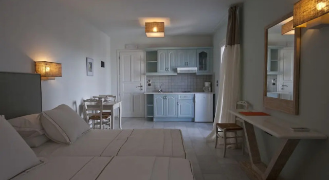 Апартаменты Deluxe с балконом и с красивым видом из окна Ammos Naxos Exclusive Apartments & Studios