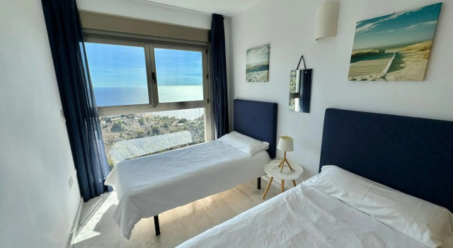 High rise apartment on the 39th floor with private terrace and sea views