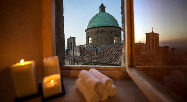 Двухместный номер Superior с красивым видом из окна Hotel Italia Cortona