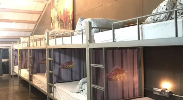 Кровать в общем номере May Rooms Taipei Nangang Station