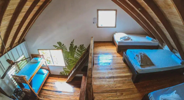 Кровать в общем номере Bellas Backpackers Hostel
