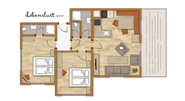 Апартаменты с 2 комнатами MEINE HEIMAT - Apartments in Ramsau am Dachstein - inklusive SOMMERCARD