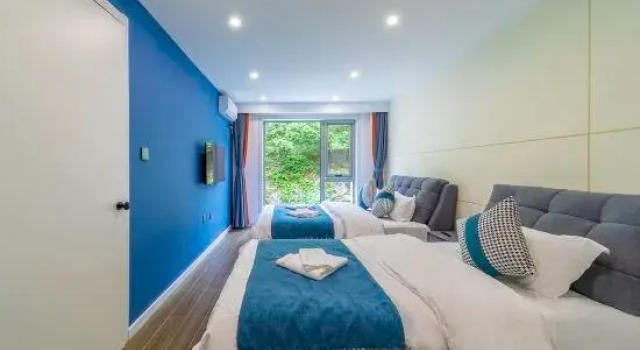 Семейный люкс с 3 комнатами Gaolaozhuang Country Hostel