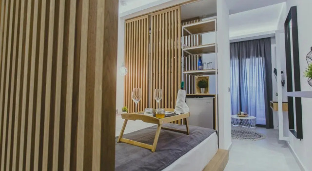 Трёхместный номер Deluxe с видом на море Hotel Papagalos