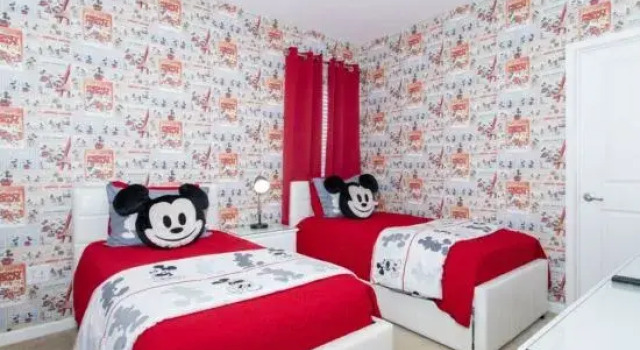 Кровать в общем номере Sonoma Resort 6 Bedroom Vacation Home  2693