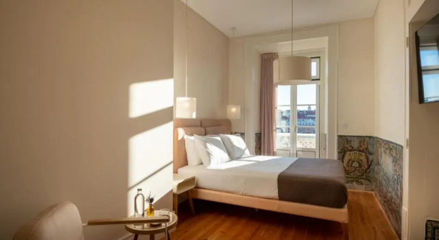Двухместный номер Deluxe с балконом Memoria Lisboa FLH Hotels