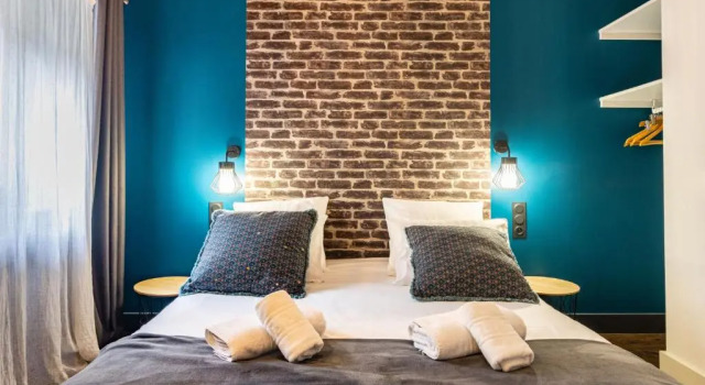 Четырёхместный номер Standard с видом на сад Chambre Dhôtes Chez Dom