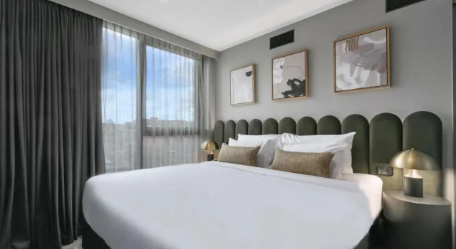 Четырёхместные апартаменты с 2 комнатами Melbourne City Apartment Hotel