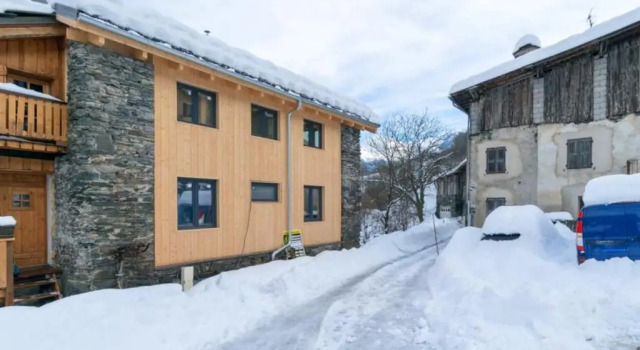 Maison de 3 chambres avec balcon amenage et wifi a Courchevel a 1 km des pistes