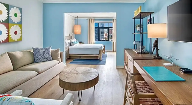 Двухместная студия люкс Margaritaville Hotel San Diego Gaslamp Quarter
