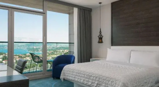 Двухместный номер Club Lounge Access Executive с балконом и с видом на Босфор Le Meridien Istanbul Etiler