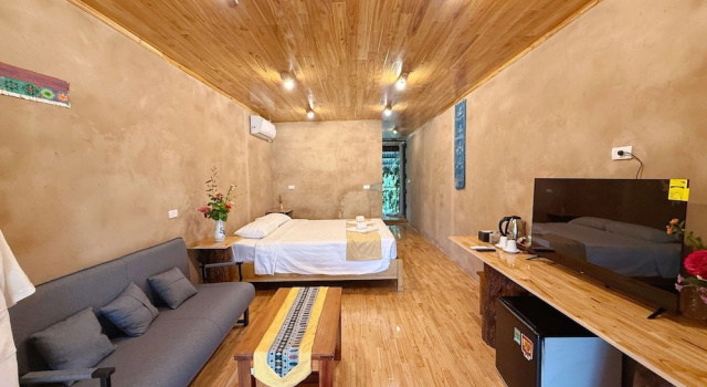 Двухместный номер Deluxe Mai Chau Onsen Retreat