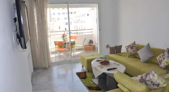 Neue Wohnung, ruhig, 150 m vom Strand, free Wi-Fi, Book Hotel Mahdia Tunisia
