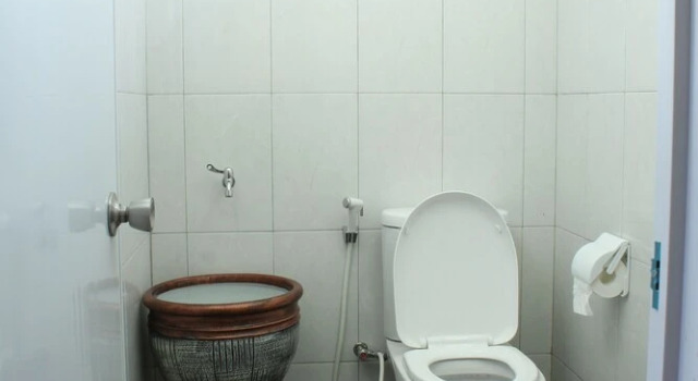 Camera doppia Standard con vista sulla piscina Marry Ind Gunung Kawi Guest House Malang