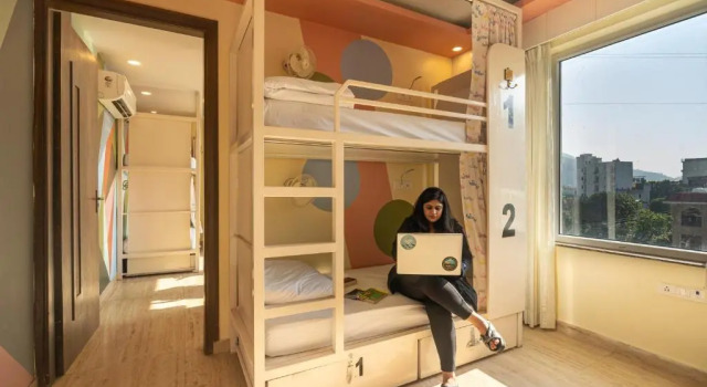 Кровать в общем номере (женский номер) Moustache Rishikesh Luxuria - Hostel