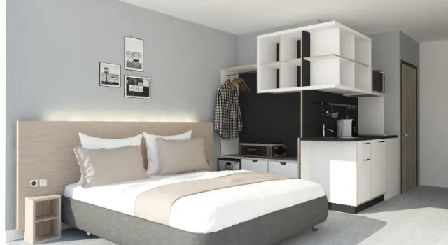 Кровать в общем номере Tulip Inn Residence Thionville