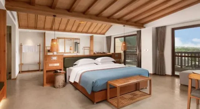 Люкс Deluxe Hongya Chanyi springs hotel（Qiliping Linggongli）