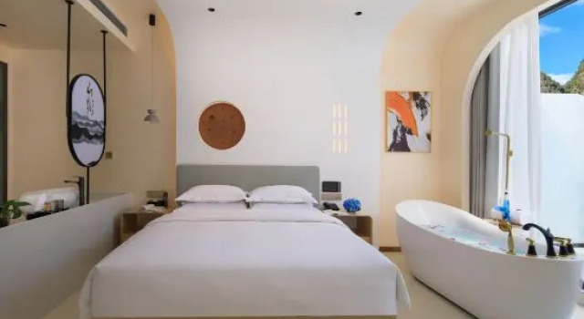 Семейный люкс с 2 комнатами Yangshuo Premier Hillside Haven