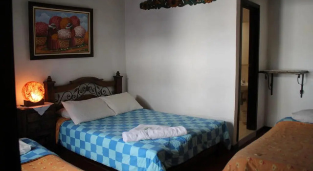 Standard quadruple chambre Hospedaje La Casona