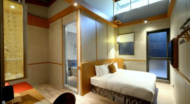 Двухместный номер Standard с видом на сад Yunoyado Onsen Hot Spring Hotel Deyang