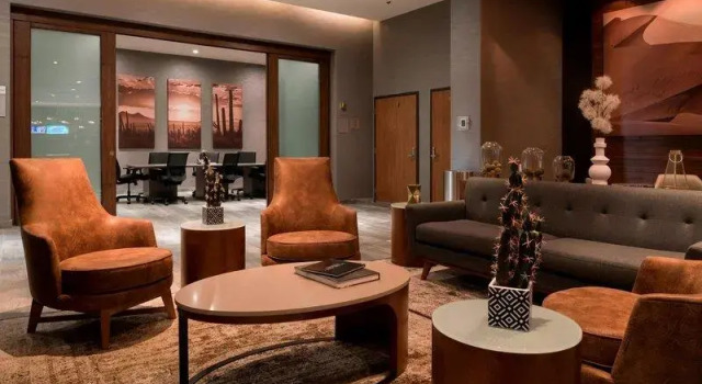 Кровать в общем номере Courtyard by Marriott Ciudad Juarez