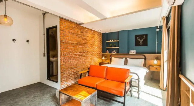 Двухместный номер Deluxe с балконом Blue House Homestay
