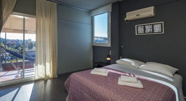 Апартаменты с 2 комнатами с балконом Virgo - Loft With Spectacular View to Acropolis