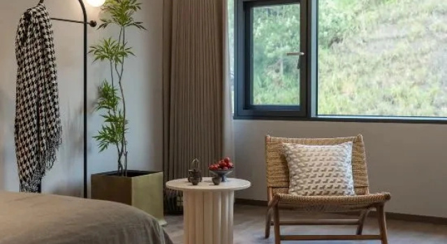 Люкс Deluxe с красивым видом из окна Wuyuan Yunxiu Mountain Inn