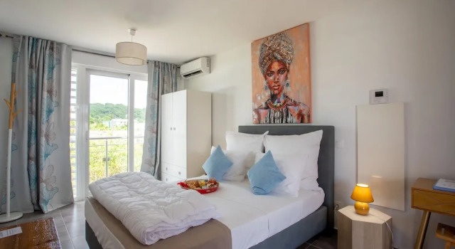 Двухместный номер Superior с балконом и с видом на бассейн Hôtel Guadeloupe Palm Suites