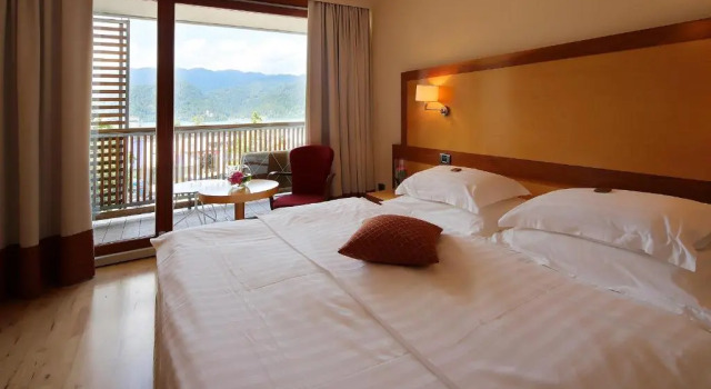 Двухместный номер с видом на озеро Hotel Lovec