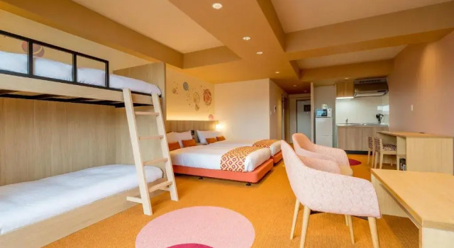 Четырёхместный номер Standard RESI STAY Nishijin