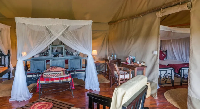 Семейный тент с 2 комнатами Ngorongoro Forest Tented Lodge