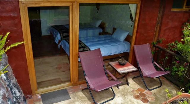 Standaard Tweepersoonskamer uitzicht op de tuin Ilatoa Lodge