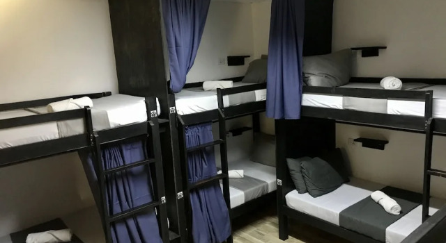 Кровать в общем номере Crazy Bears Hostel