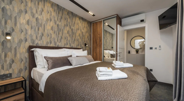 Апартаменты Deluxe с 2 комнатами с видом на море Villa Laverna