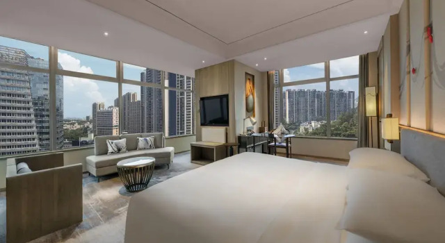 Двухместный люкс Business с видом на город Wyndham Garden Foshan Jinshazhou