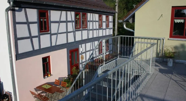 Апартаменты c 1 комнатой Café Landart im Thüringer Finistère