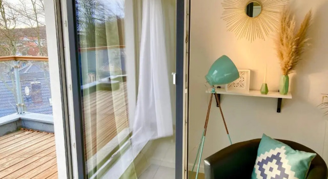 Студия Strandhaus Manatee mit Sauna und Kamin