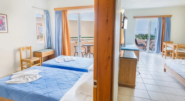 Апартаменты с балконом и с видом на море Alonia Hotel Apartments