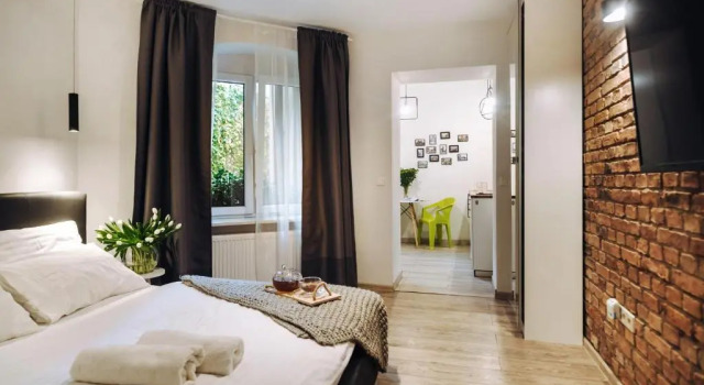 Студия Цокольный этаж с видом на внутренний двор Apartamenty Europa