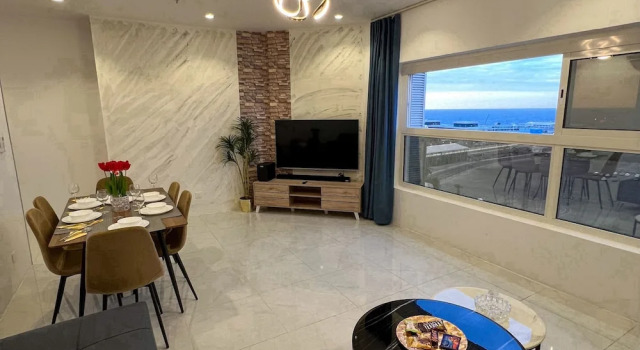 Апартаменты с 2 комнатами с балконом и с видом на море The Red Sea Apartment شقة البحر الأحمر